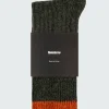 Cheap Finisterre Bosun Sock Olive/RedRust