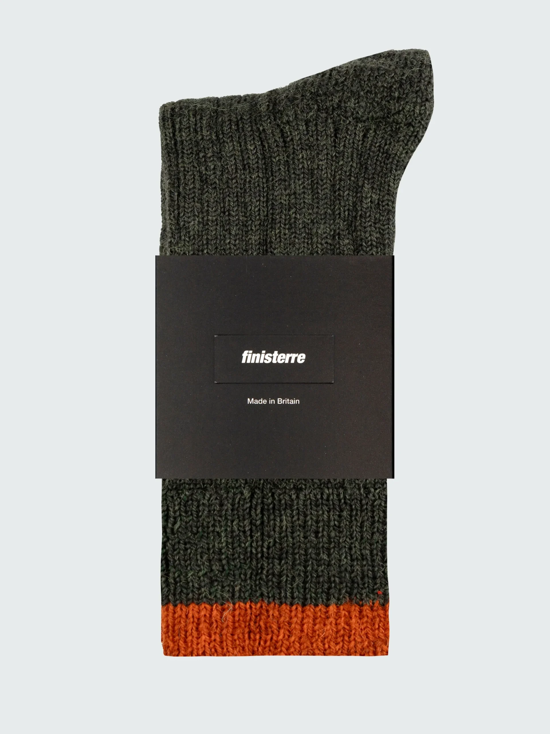 Cheap Finisterre Bosun Sock Olive/RedRust