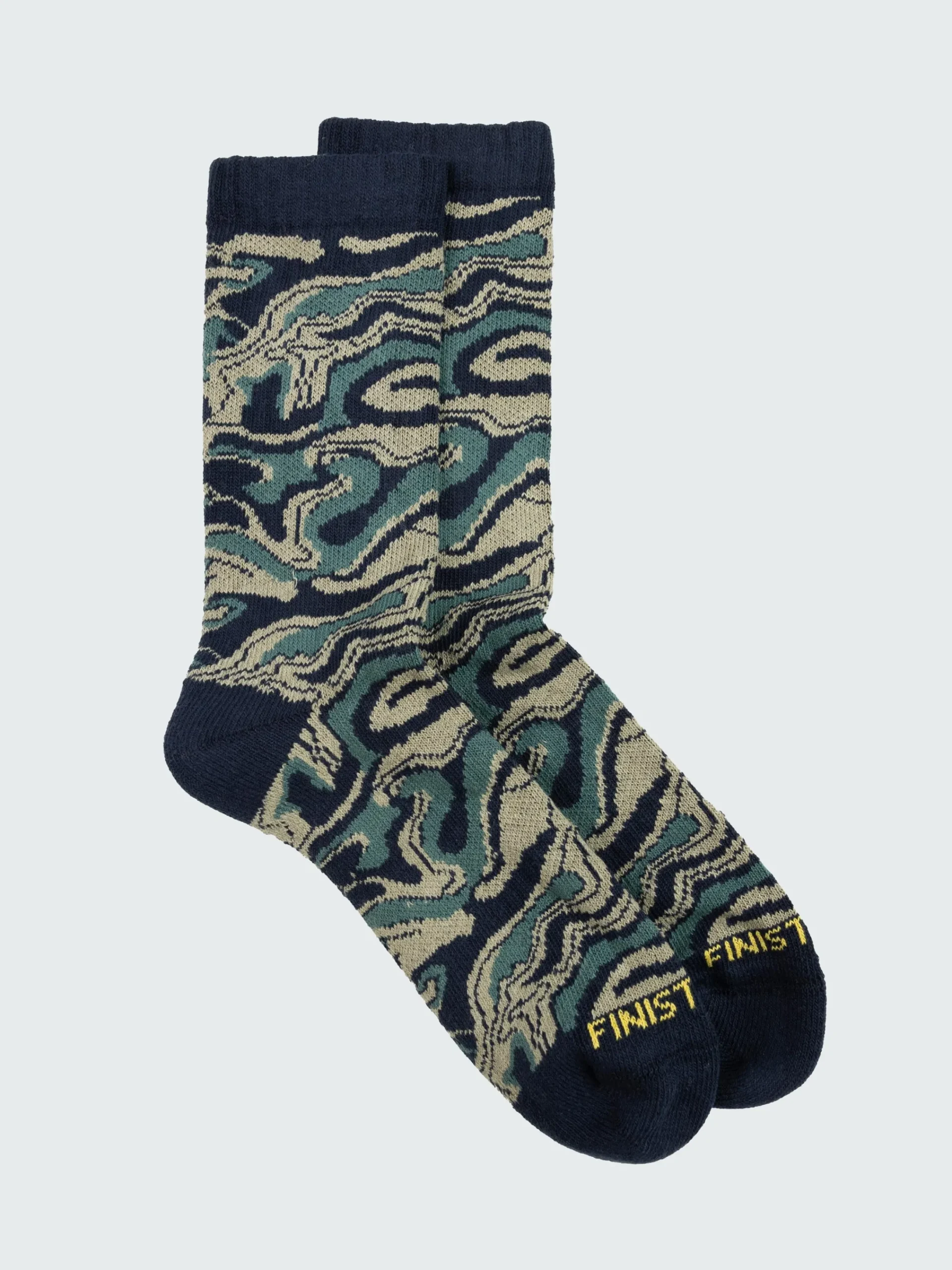 Sale Finisterre High Tide Pattern Sock WillowGreenOsmosis