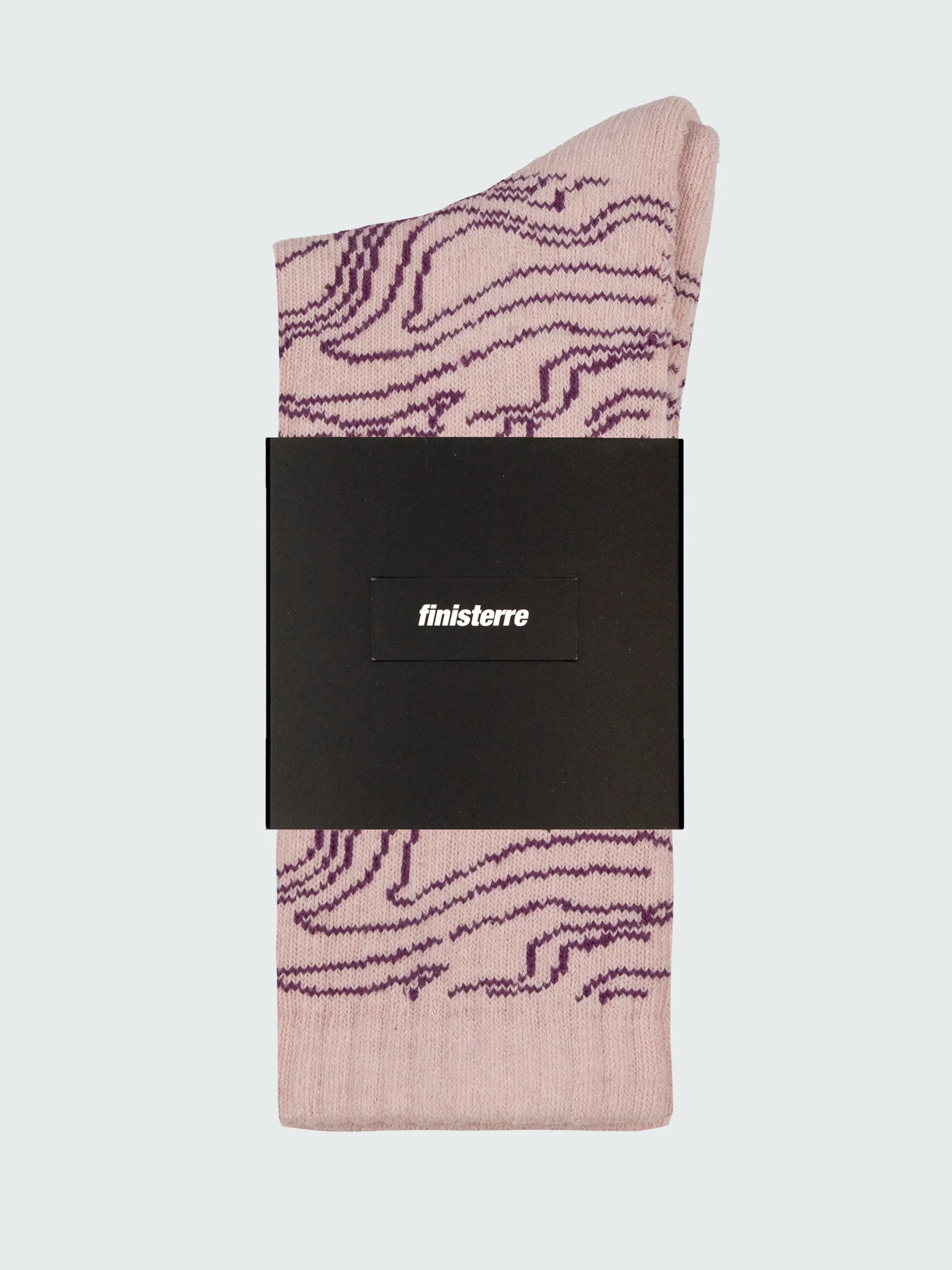 Discount Finisterre High Tide Pattern Sock PinkSmokeOsmosis