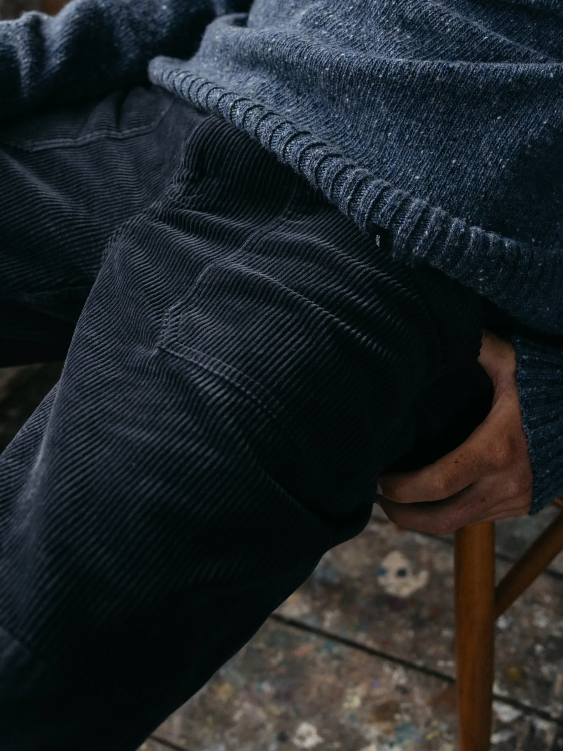Cheap Finisterre Men's Basset Cord Trouser Navy