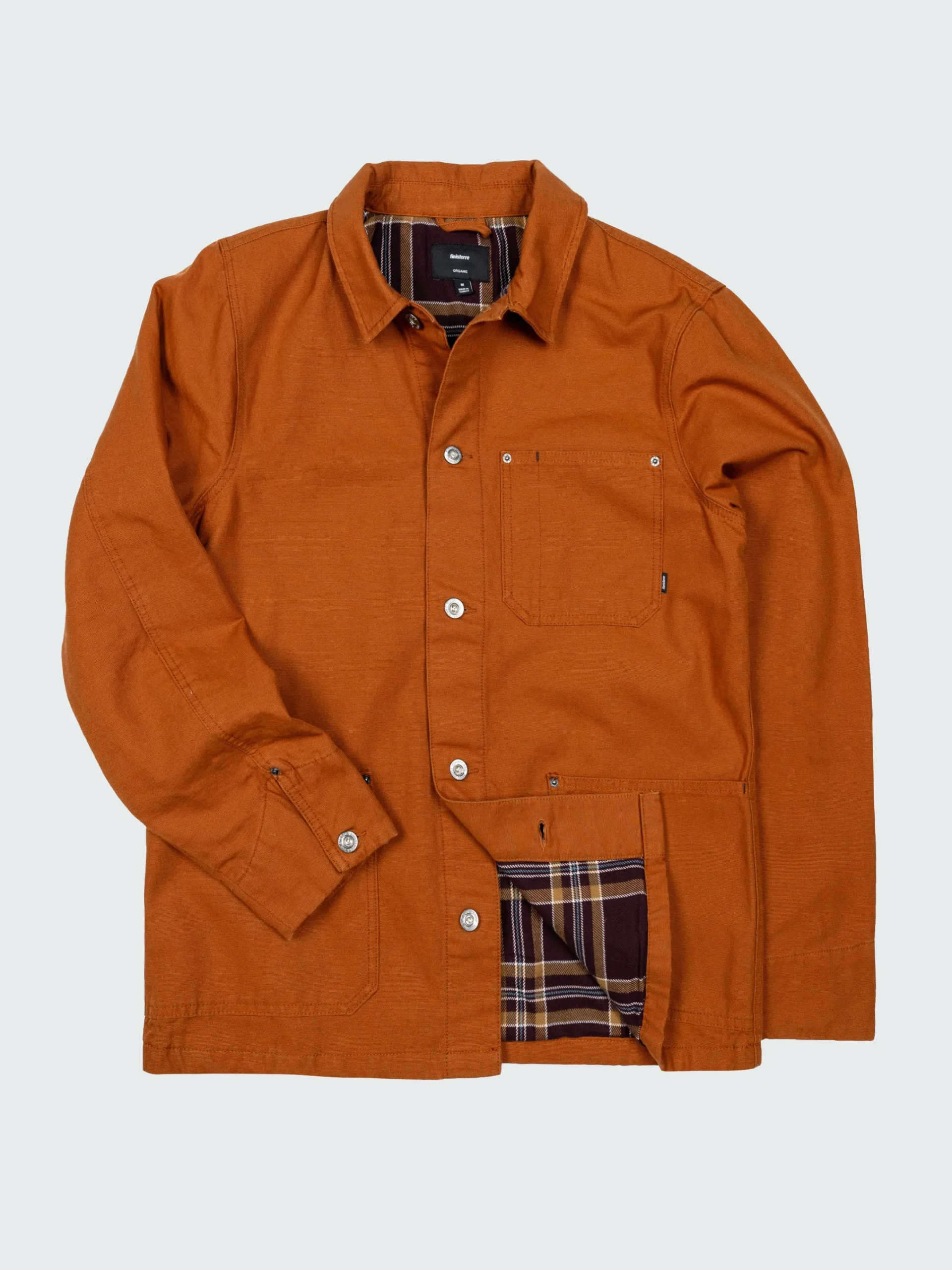 Store Finisterre Men's Basset Flannel Lined Jacket Sable
