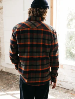 Best Sale Finisterre Men's Beardsmore Shirt DarkRosewoodCheck