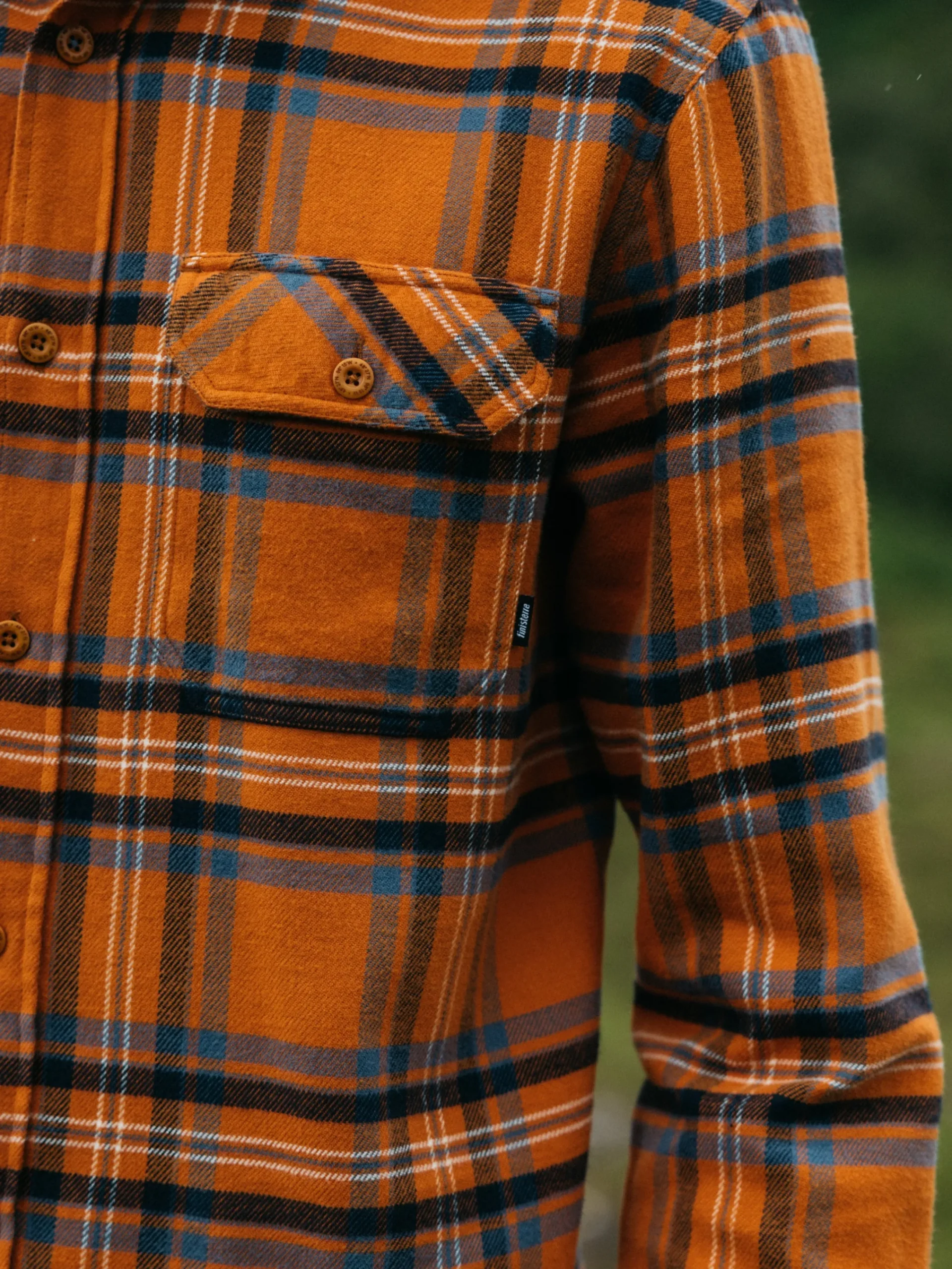 New Finisterre Men's Beardsmore Shirt HarvestGoldCheck