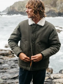 New Finisterre Men's Berings Deck Jacket Olive