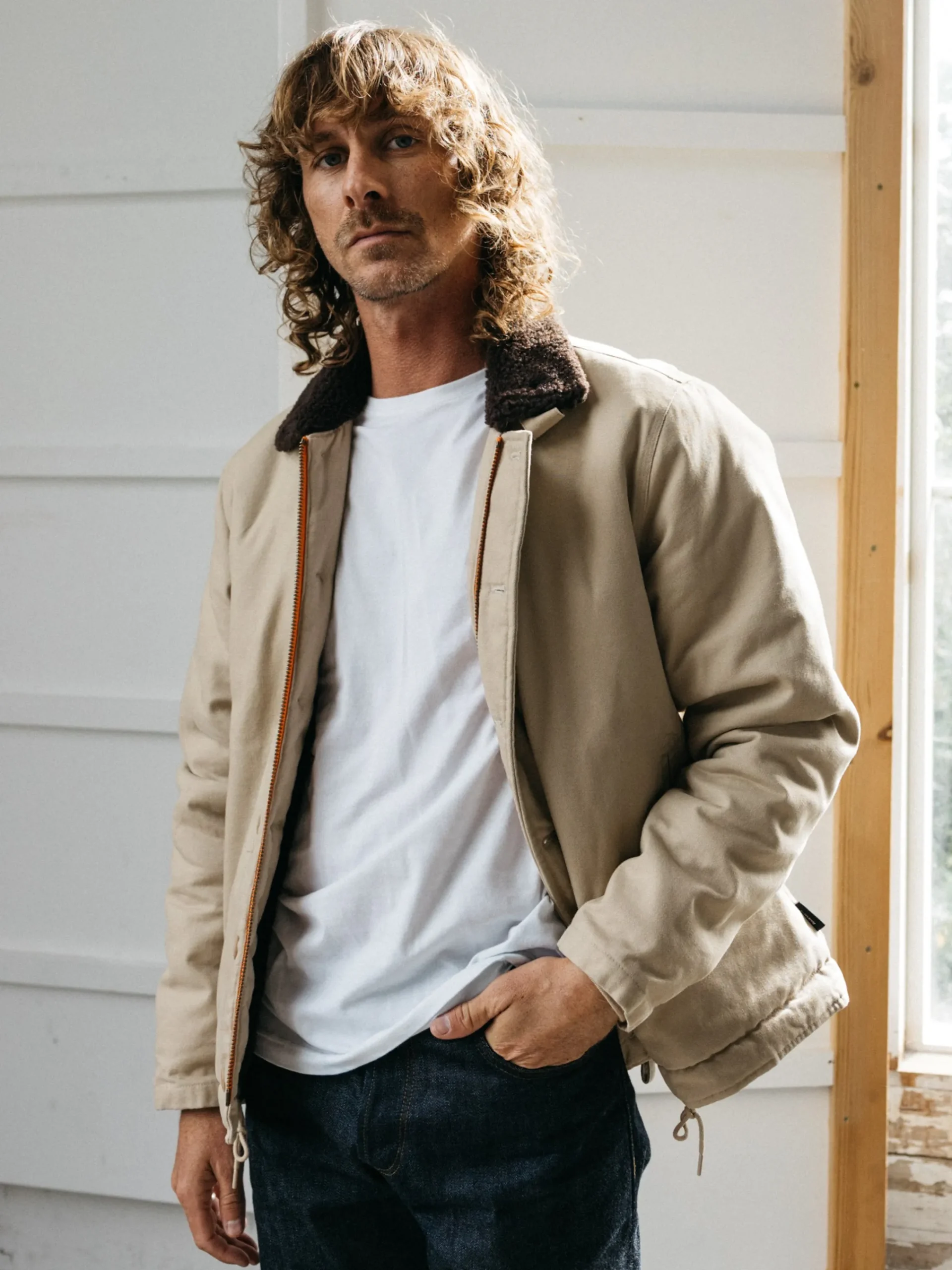 Best Finisterre Men's Berings Deck Jacket Flint