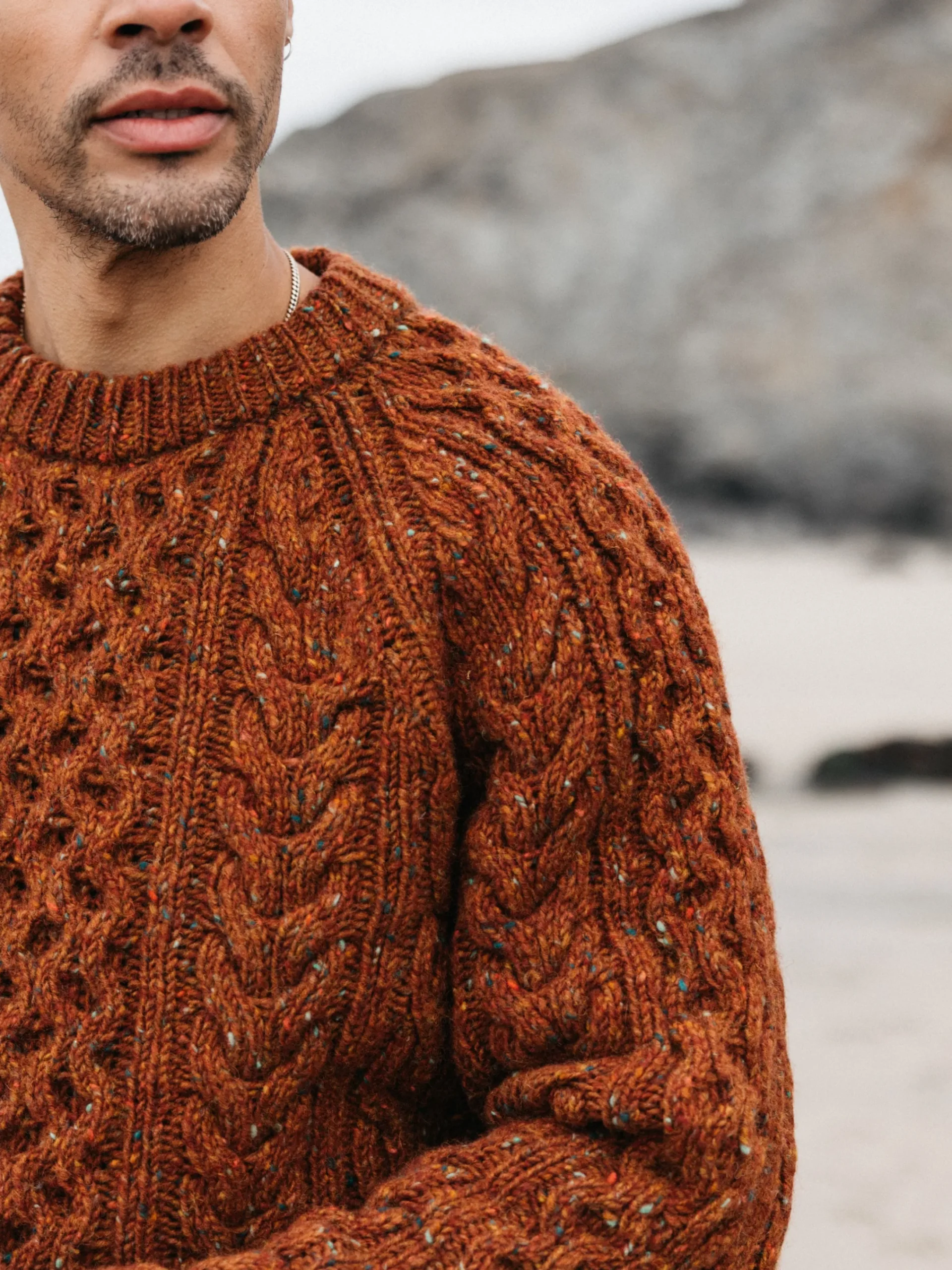 Hot Finisterre Men's Cabet Sweater Copper