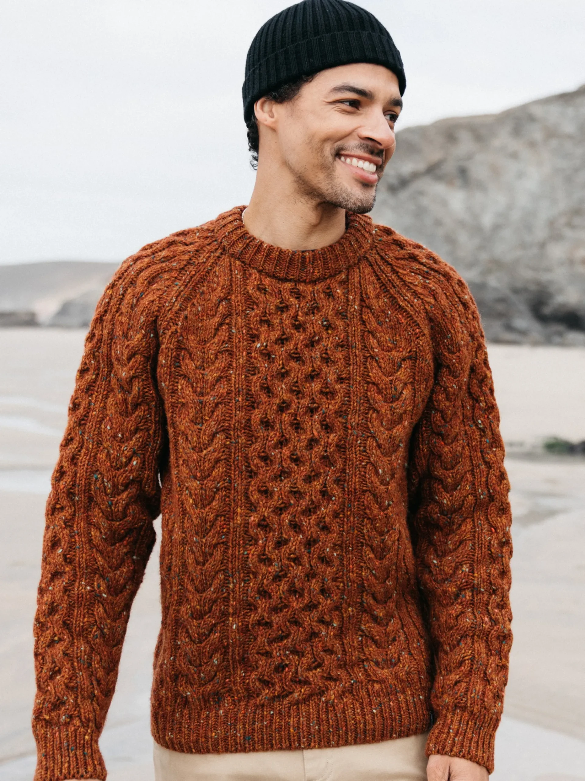 Hot Finisterre Men's Cabet Sweater Copper