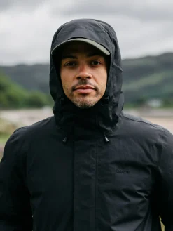New Finisterre Men's Caelus Waterproof Parka Black