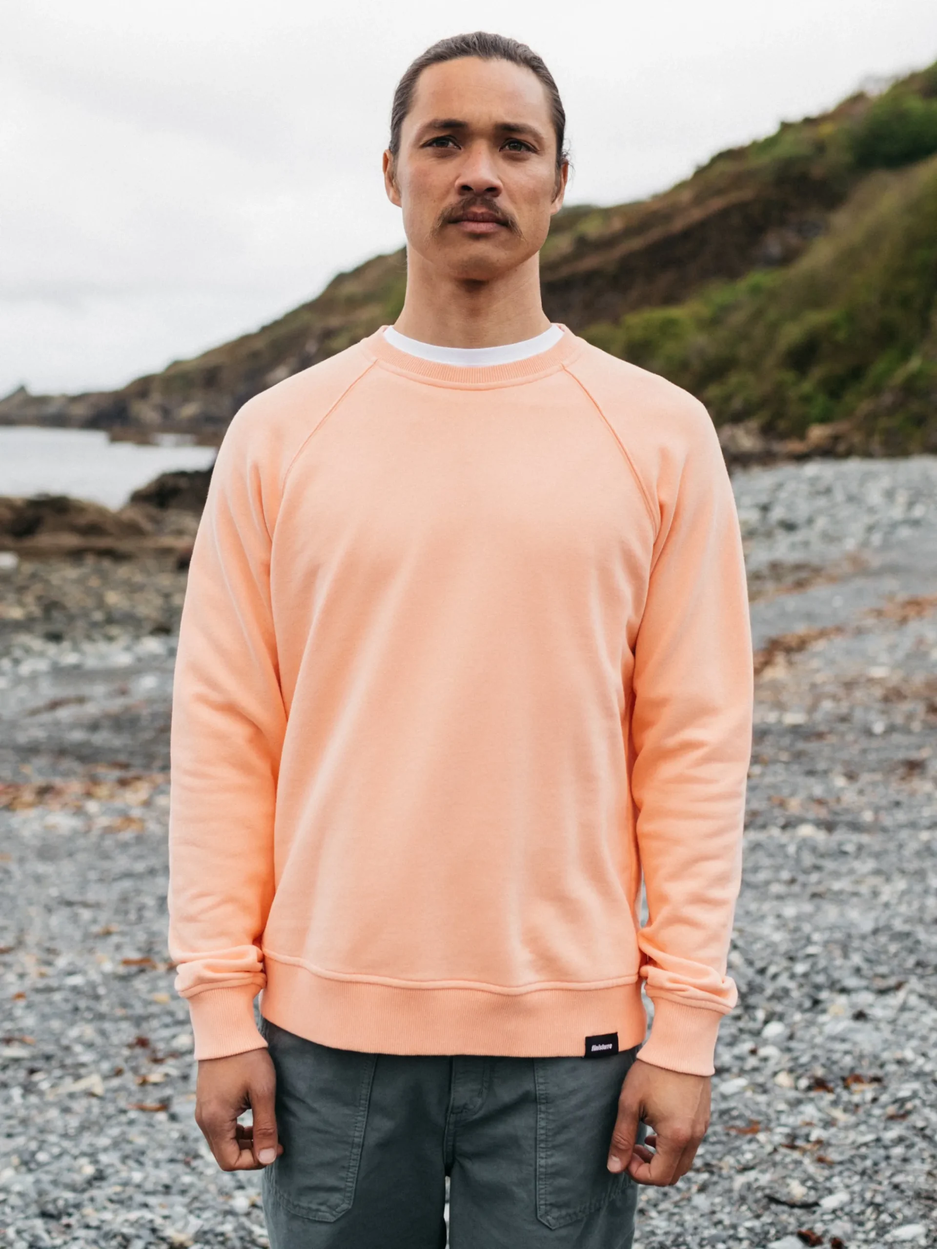 Hot Finisterre Men's Coho Sweatshirt ReefPink