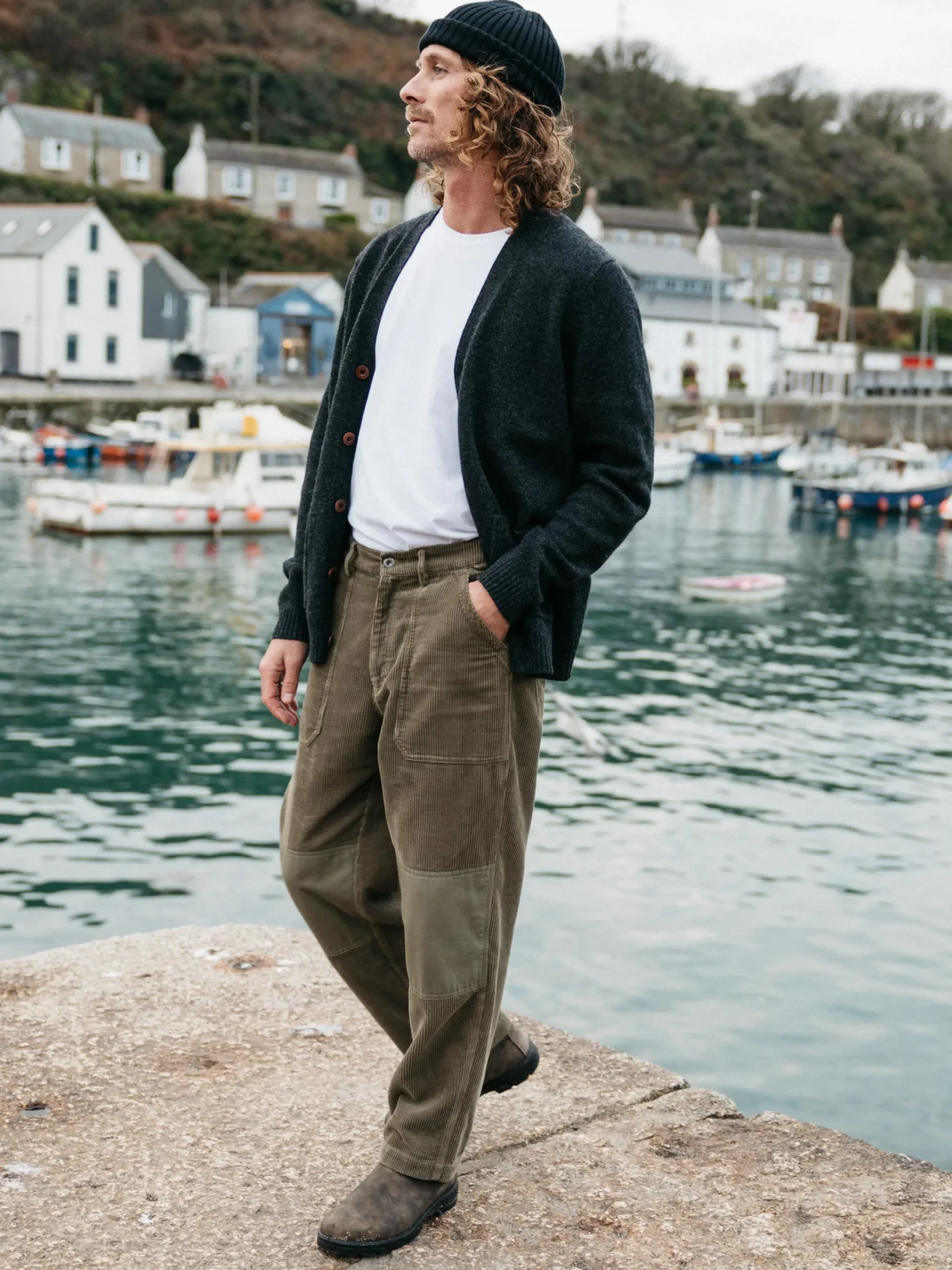 Outlet Finisterre Men's Columba Cardigan Raven
