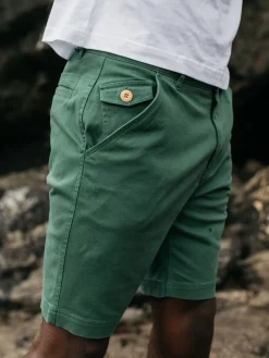 Shop Finisterre Men's Coverack Shorts PineShadow