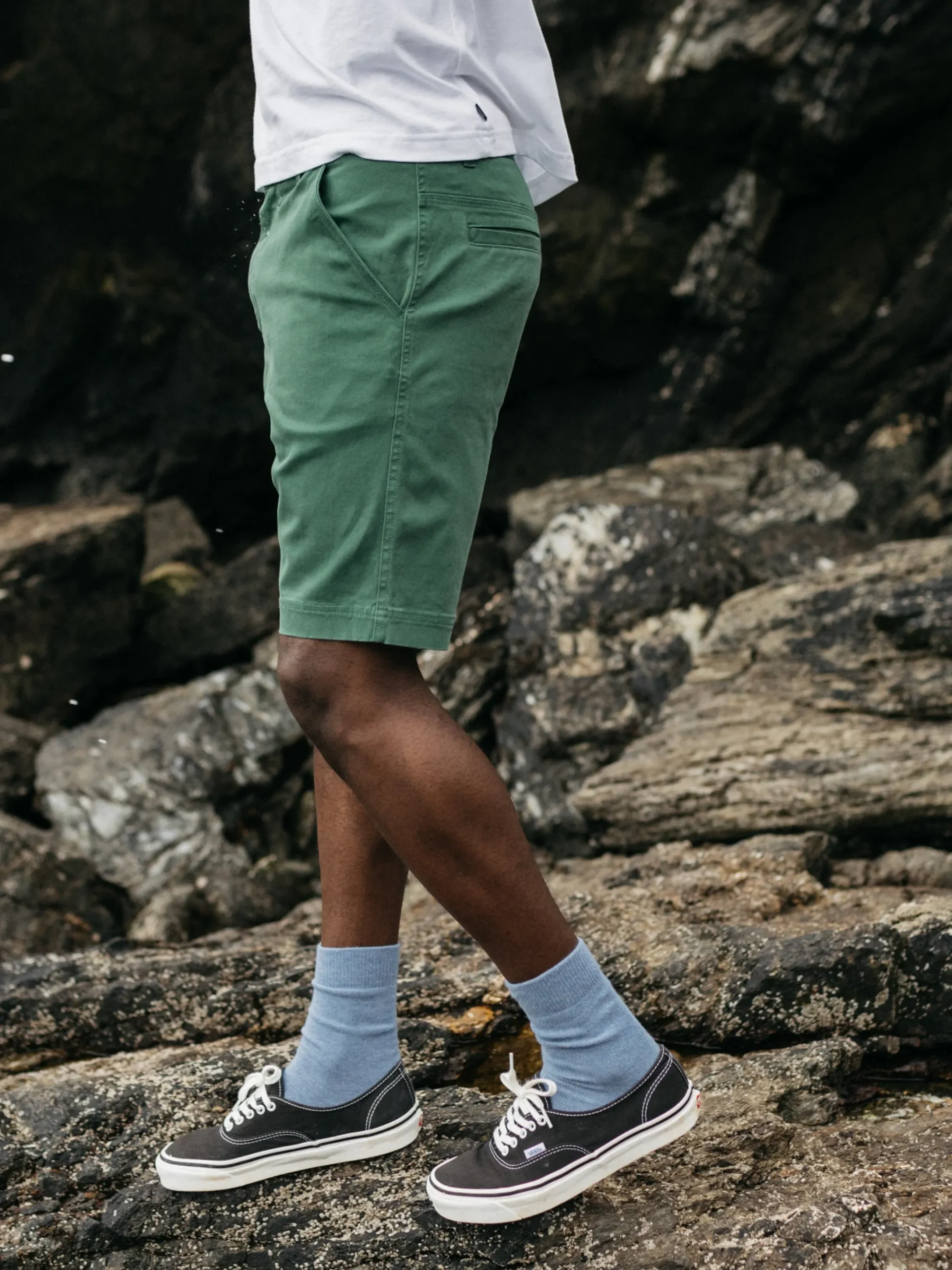 Shop Finisterre Men's Coverack Shorts PineShadow