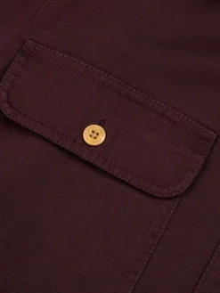 New Finisterre Men's Eddystone Shirt BlackCherry
