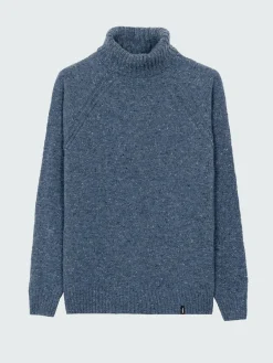 Sale Finisterre Men's Furlong Roll Neck Sweater Indigo