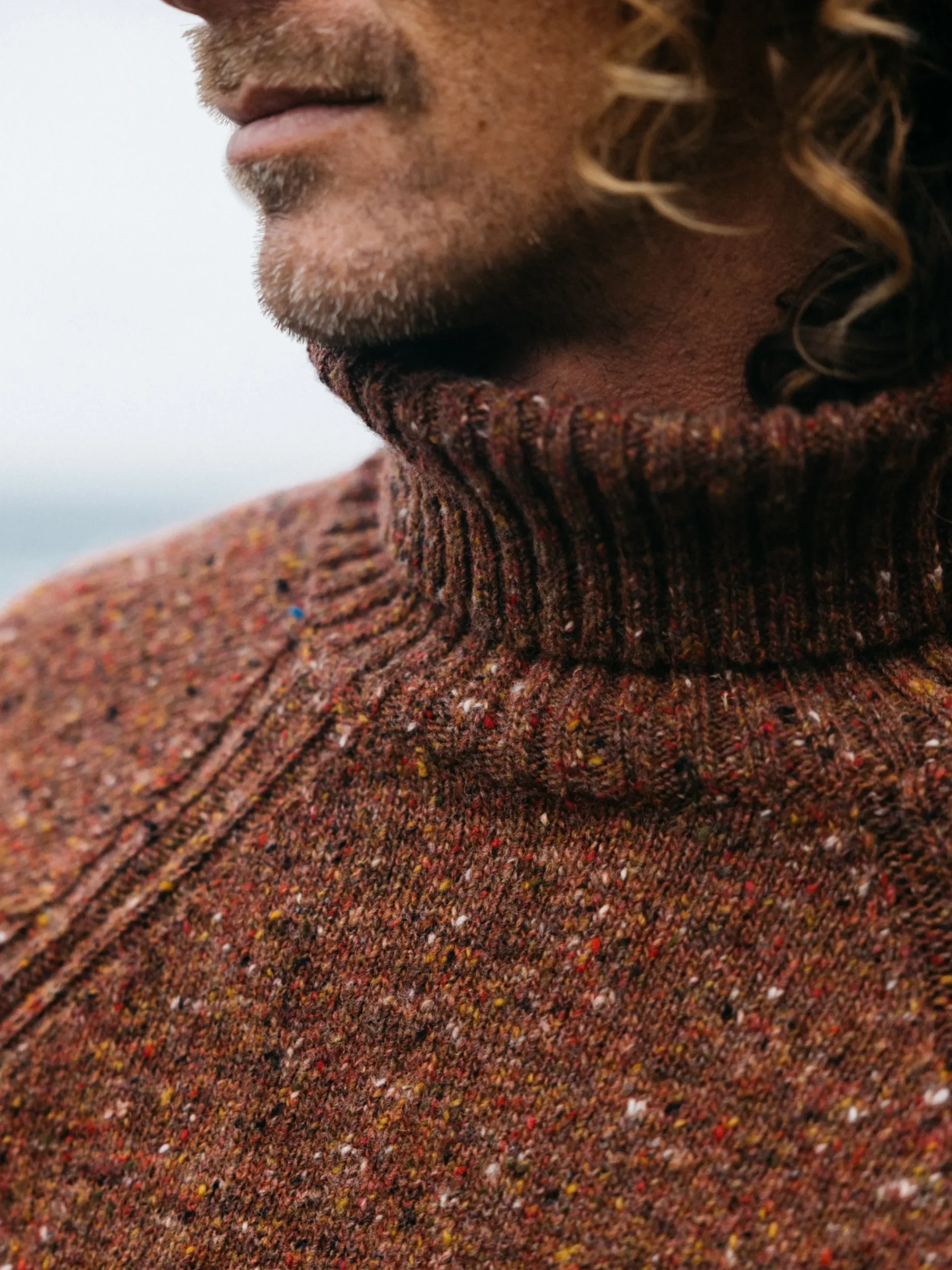 Cheap Finisterre Men's Furlong Roll Neck Sweater Spice