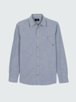 Fashion Finisterre Men's Gylly Shirt IndigoDobby