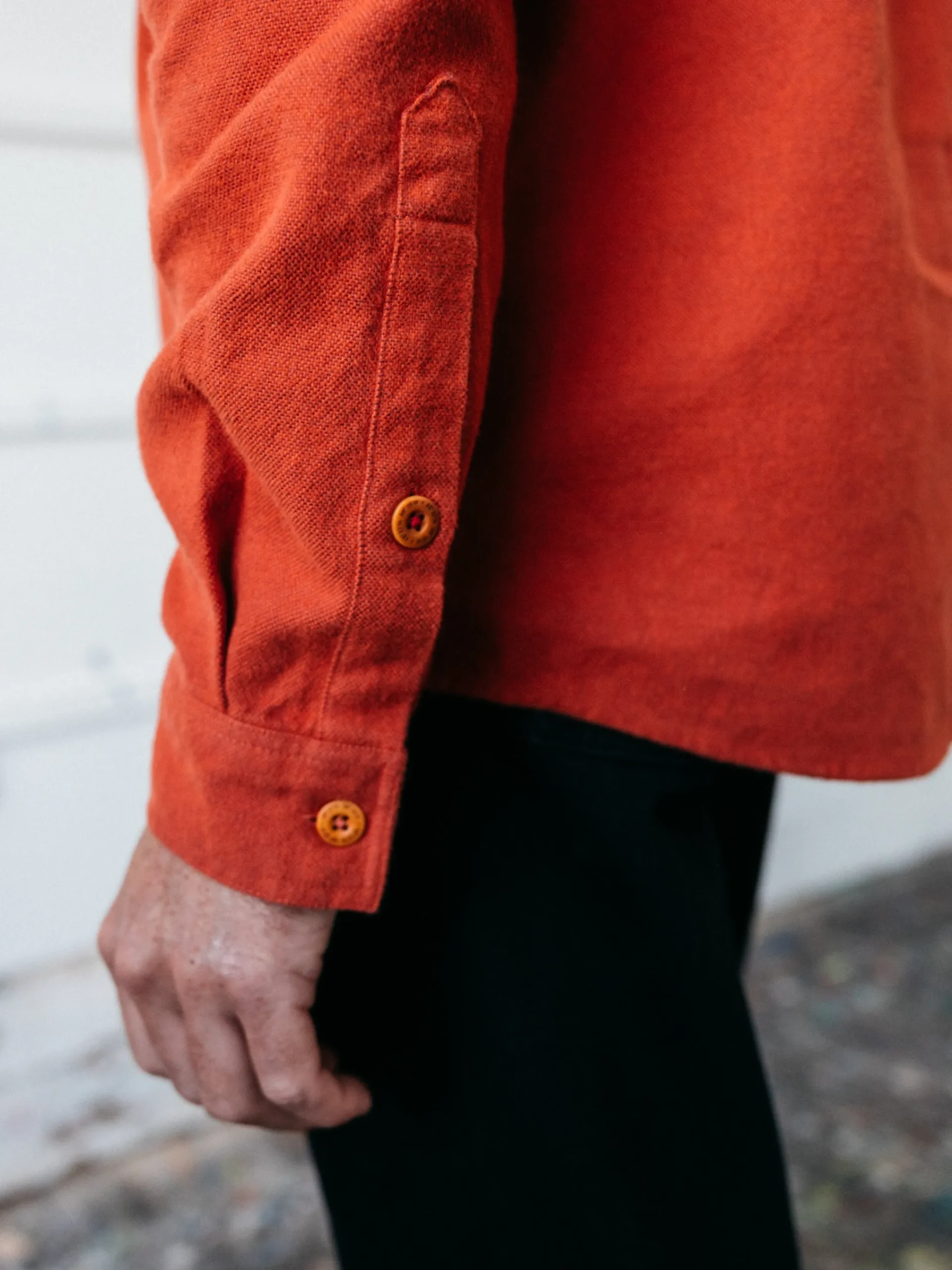 Hot Finisterre Men's Gylly Shirt DarkRosewood