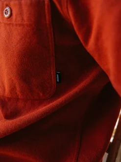 Hot Finisterre Men's Gylly Shirt DarkRosewood