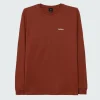 Sale Finisterre Men's Harlyn Logo Long Sleeve T-Shirt DarkRosewood