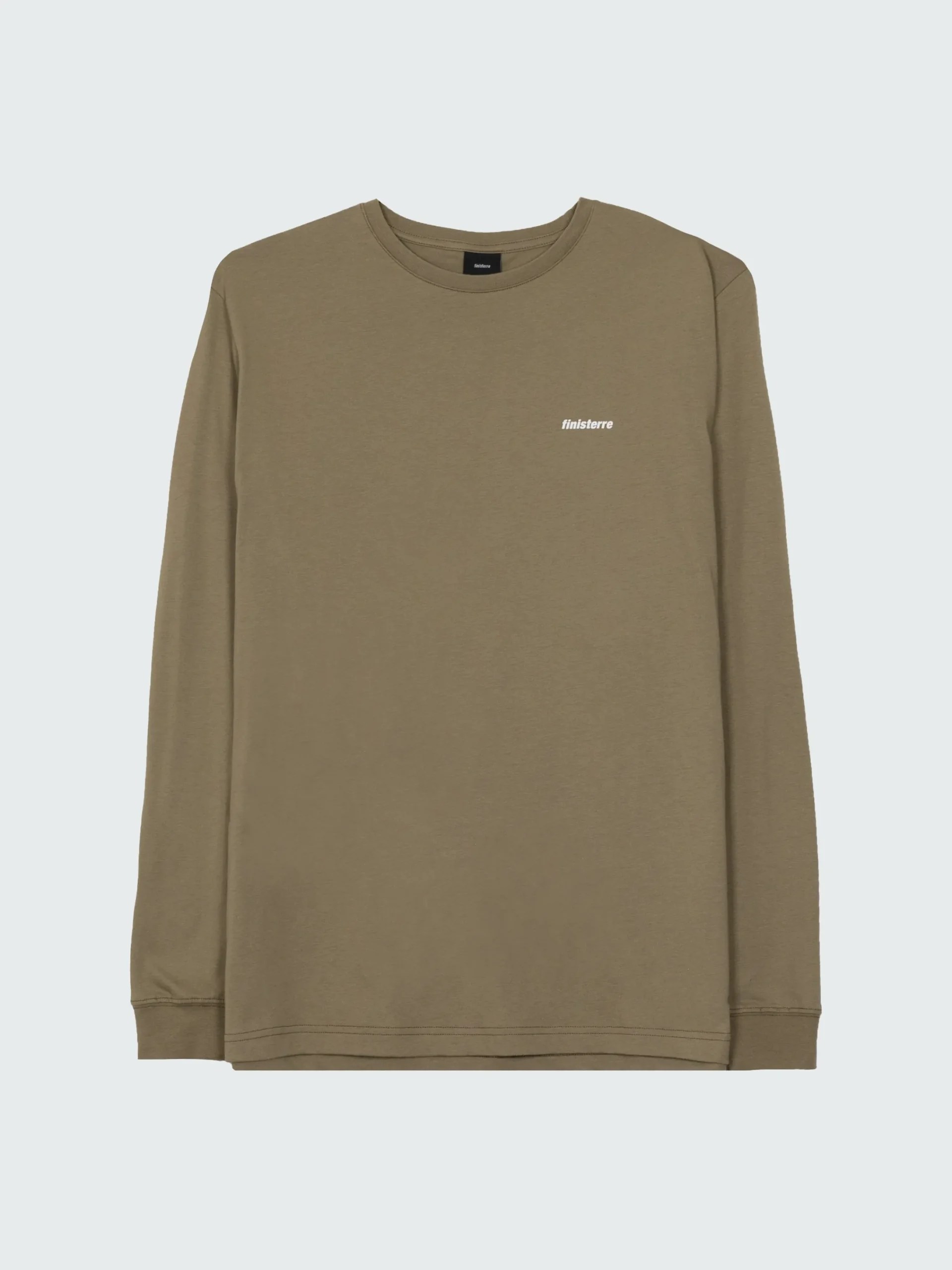 Clearance Finisterre Men's Harlyn Logo Long Sleeve T-Shirt WillowGreen