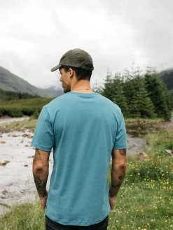 Cheap Finisterre Men's Harlyn Logo T-Shirt OceanStorm