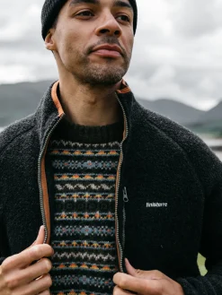 Sale Finisterre Men's Hegen Full Zip Fleece RavenBlack