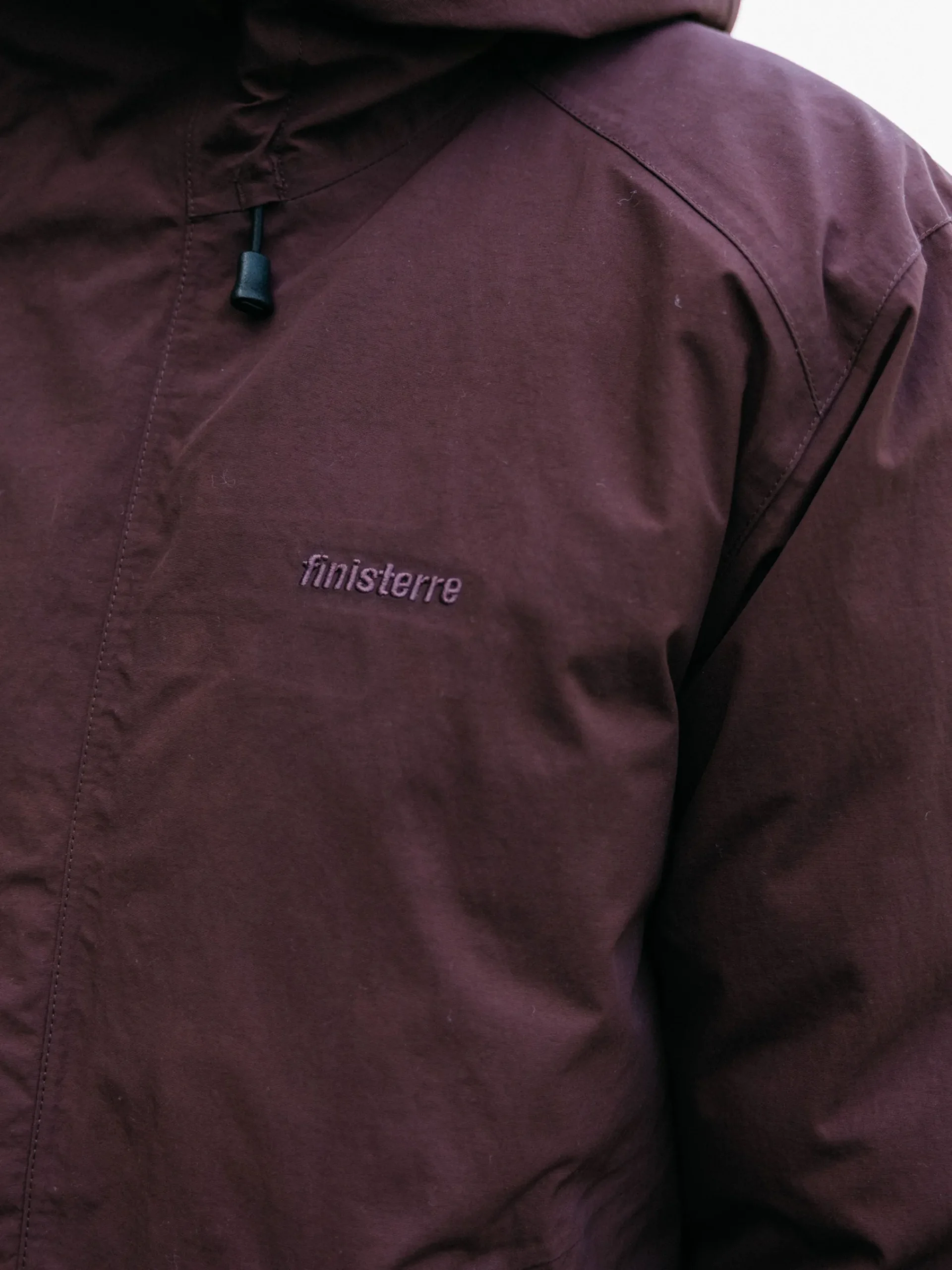 Shop Finisterre Men's Ignis Jacket BlackCherry