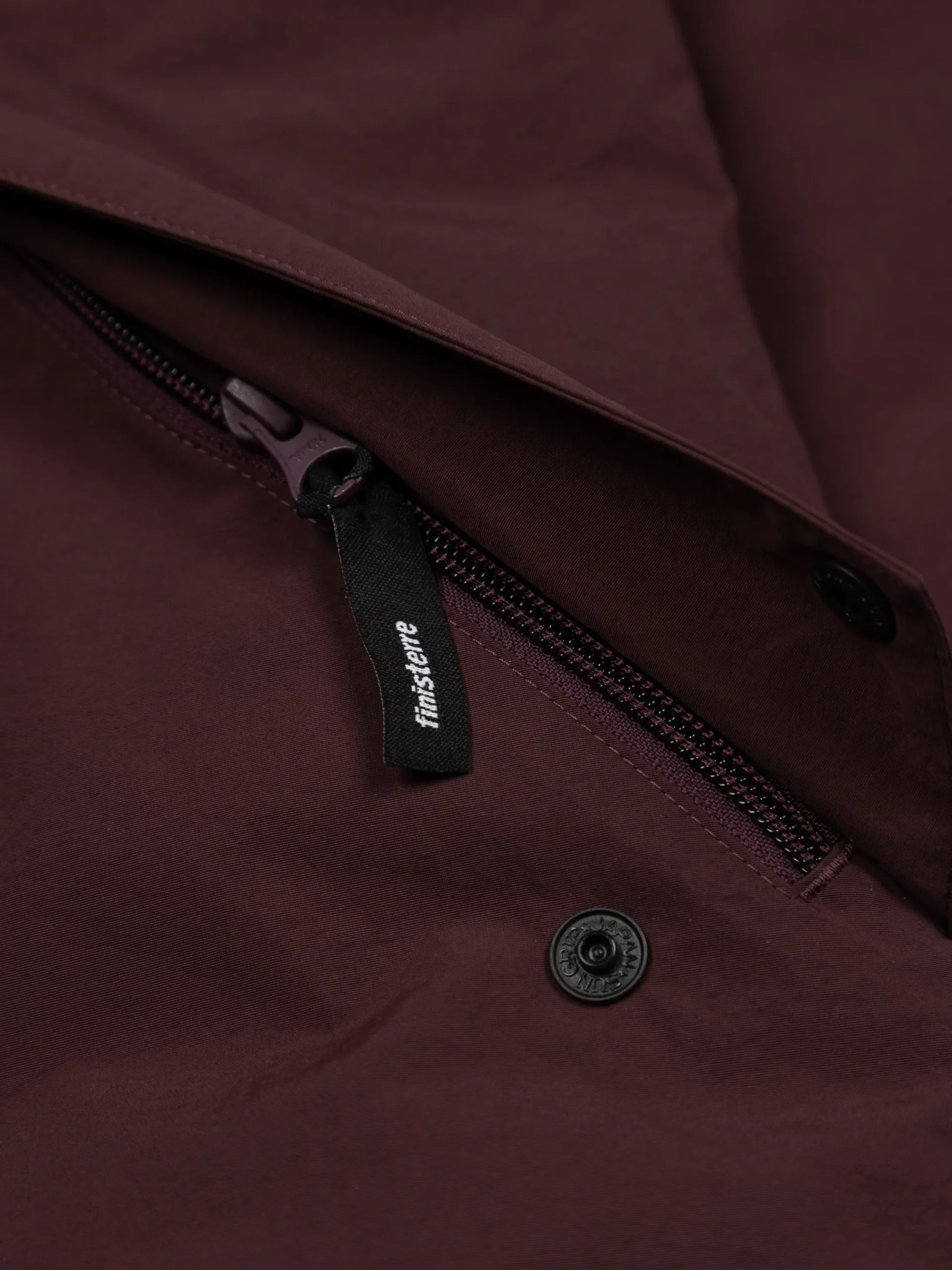 Shop Finisterre Men's Ignis Jacket BlackCherry