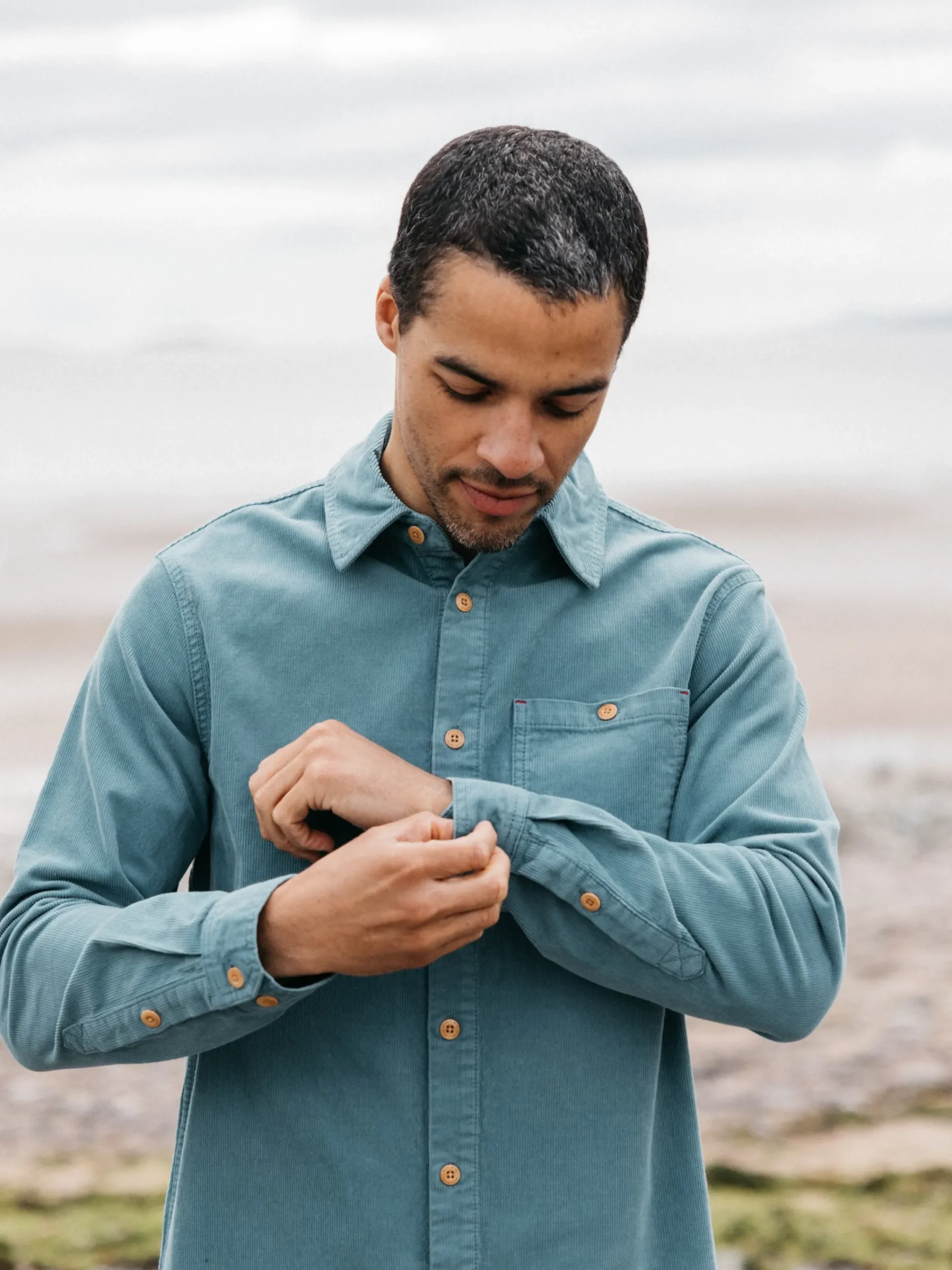 Flash Sale Finisterre Men's Jetty Cord Shirt OceanStorm