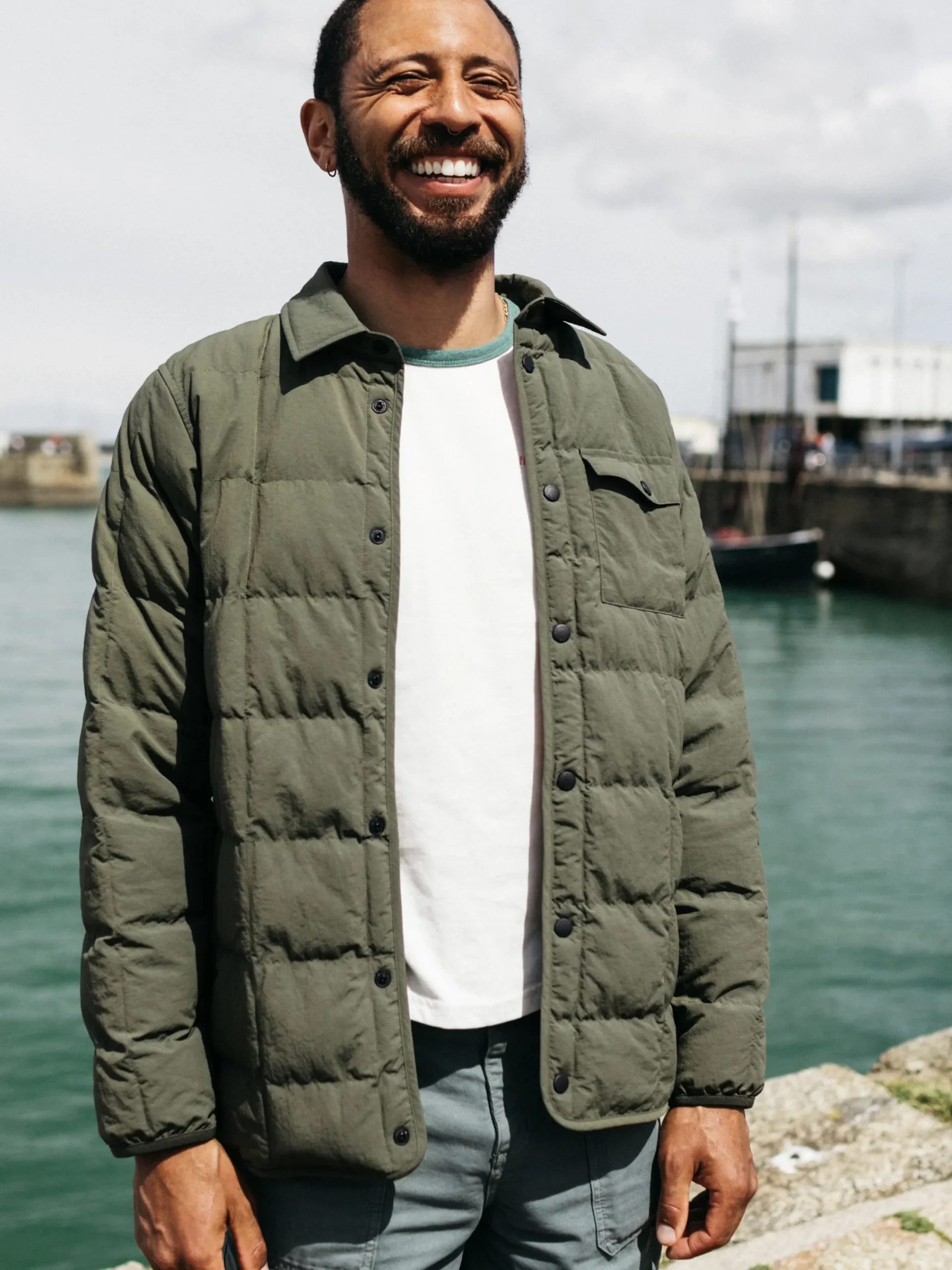 Cheap Finisterre Men's Lapwing Shirt Olive