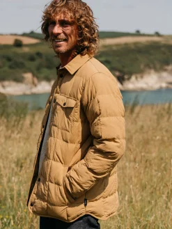 Best Finisterre Men's Lapwing Shirt Wheat