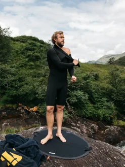 Hot Finisterre Men's Nieuwland 2mm Yulex® Back Zip Long Sleeve Spring Suit Black