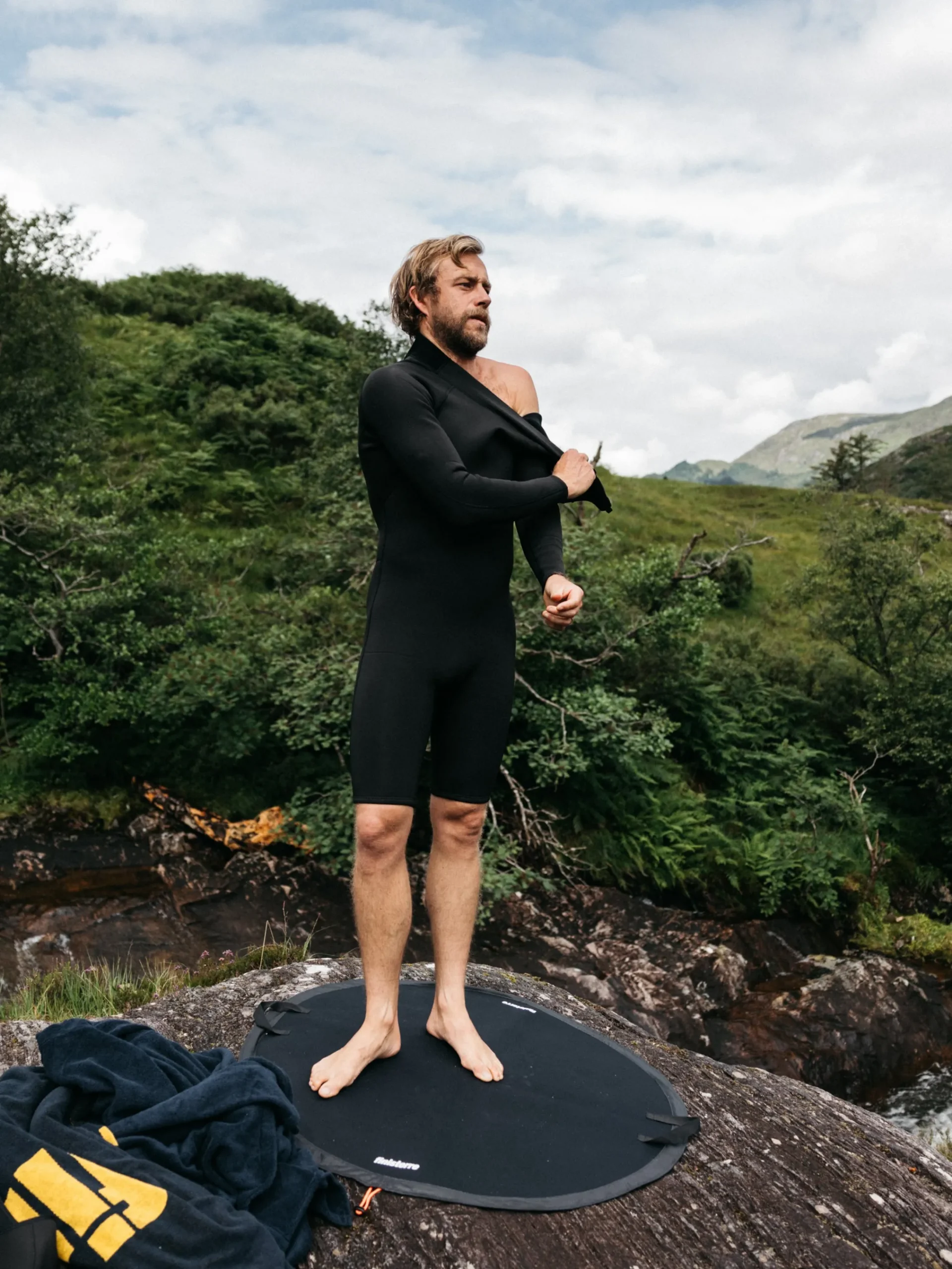 Hot Finisterre Men's Nieuwland 2mm Yulex® Back Zip Long Sleeve Spring Suit Black