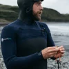 Hot Finisterre Men's Nieuwland 5.5/4.5mm Yulex® Chest Zip Hooded Wetsuit Ink