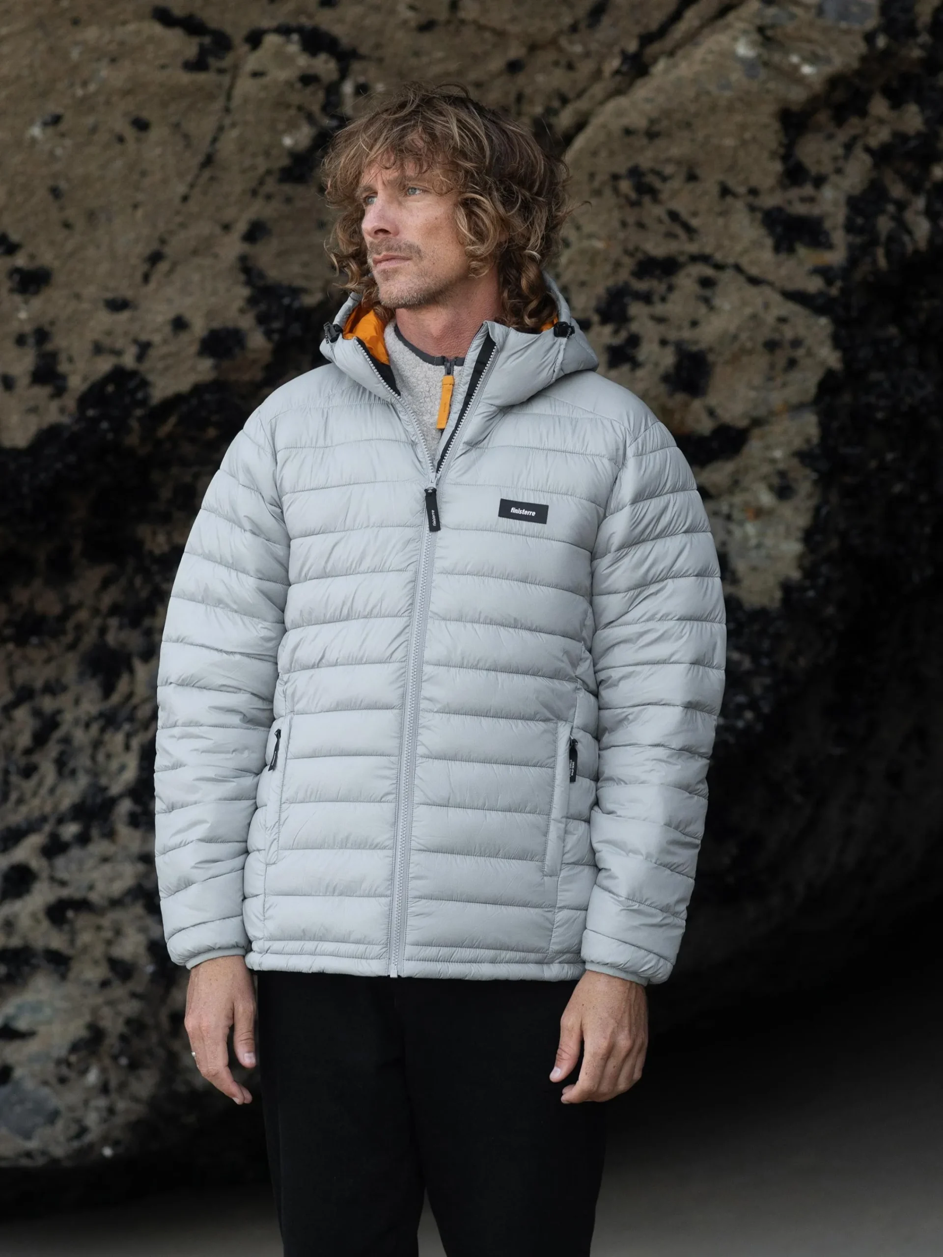 New Finisterre Men's Nimbus Hooded Jacket Whale