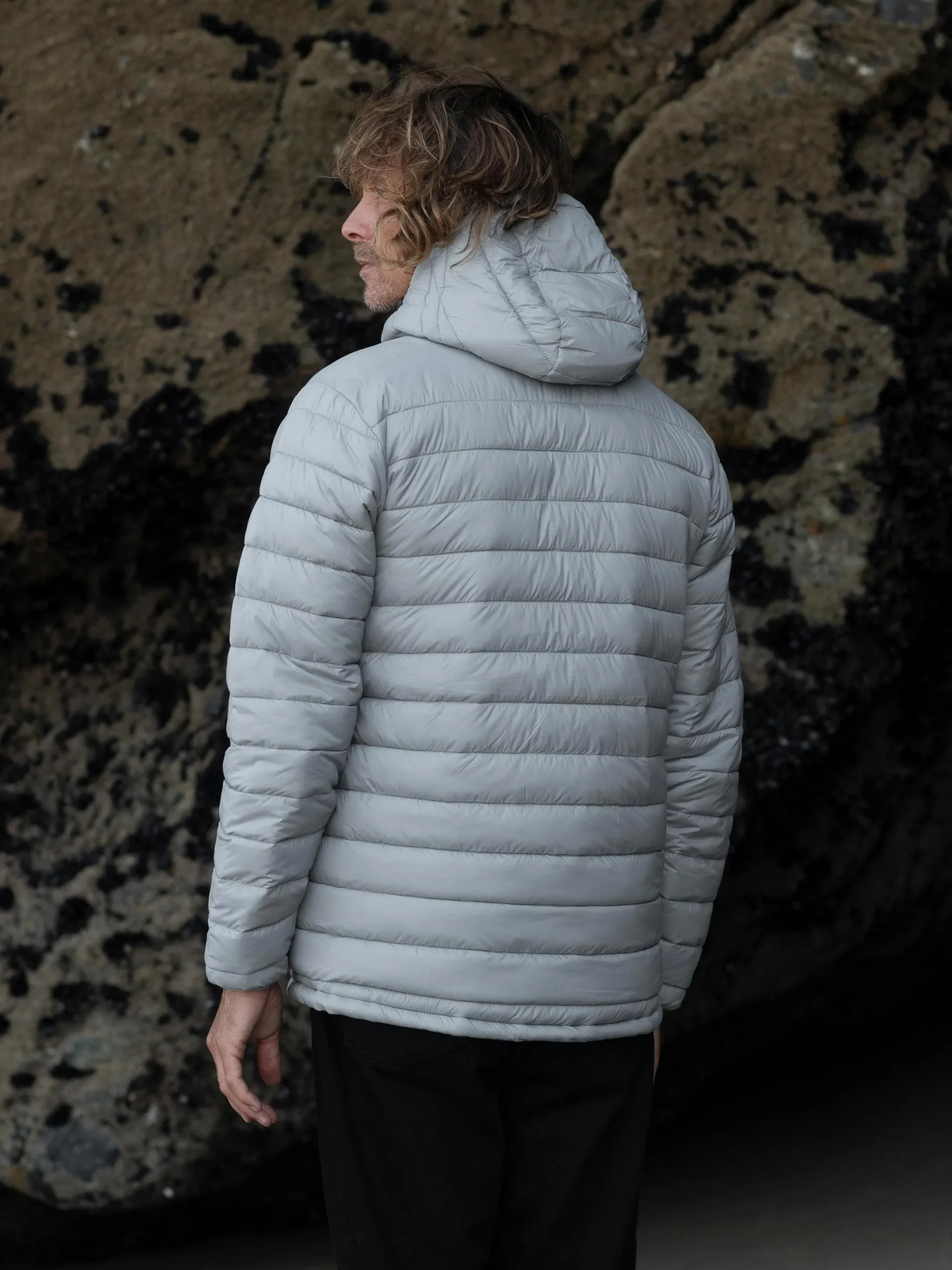 New Finisterre Men's Nimbus Hooded Jacket Whale