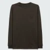 Cheap Finisterre Men's Orca Recycled Pocket Long Sleeve T-Shirt RavenBlack