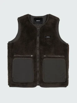 Outlet Finisterre Men's Orsik Fleece Vest RavenBlack