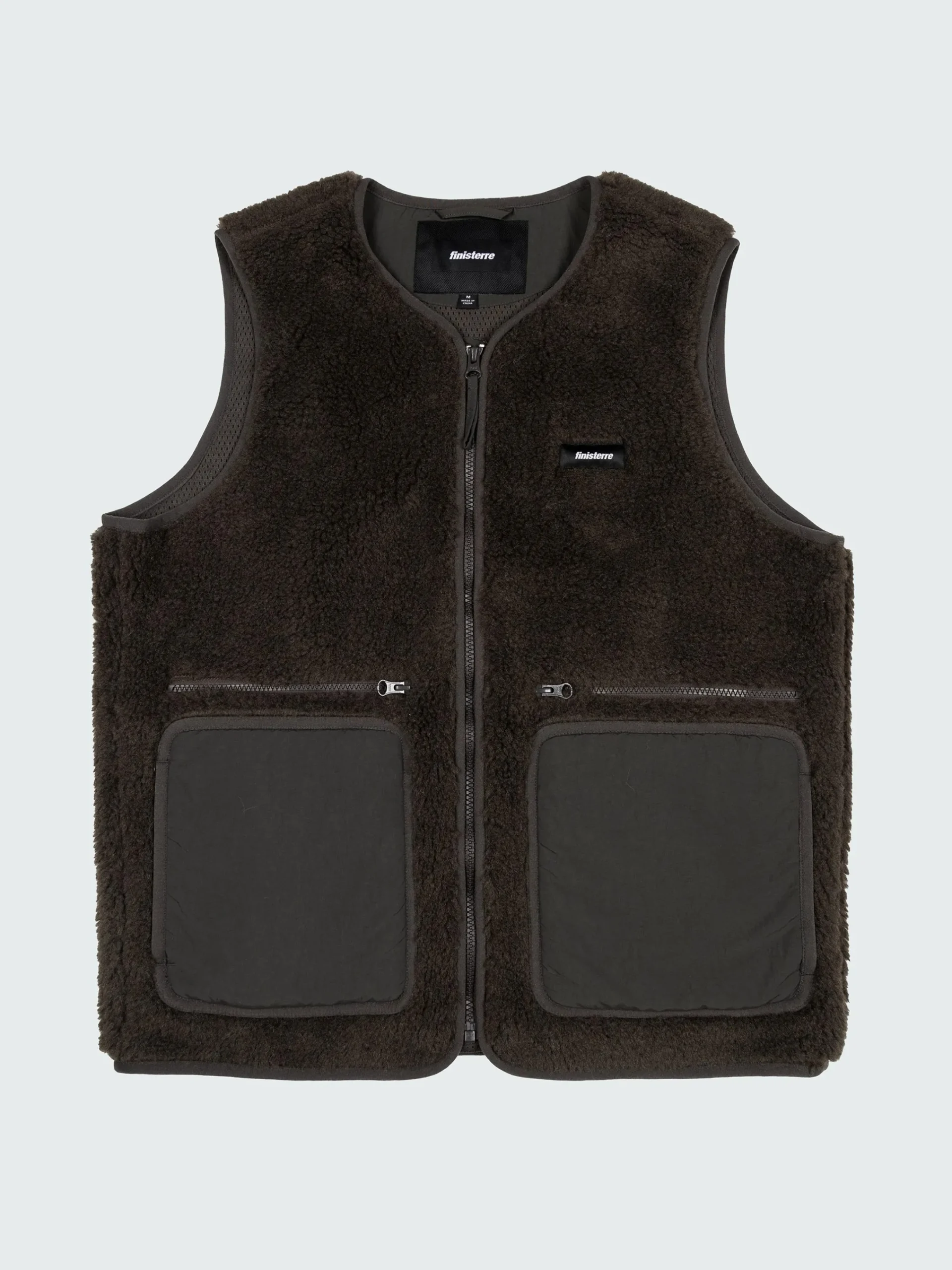 Outlet Finisterre Men's Orsik Fleece Vest RavenBlack