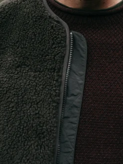 Outlet Finisterre Men's Orsik Fleece Vest RavenBlack