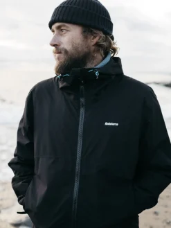 Fashion Finisterre Men's Rainbird Waterproof Jacket Black