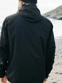 Fashion Finisterre Men's Rainbird Waterproof Jacket Black