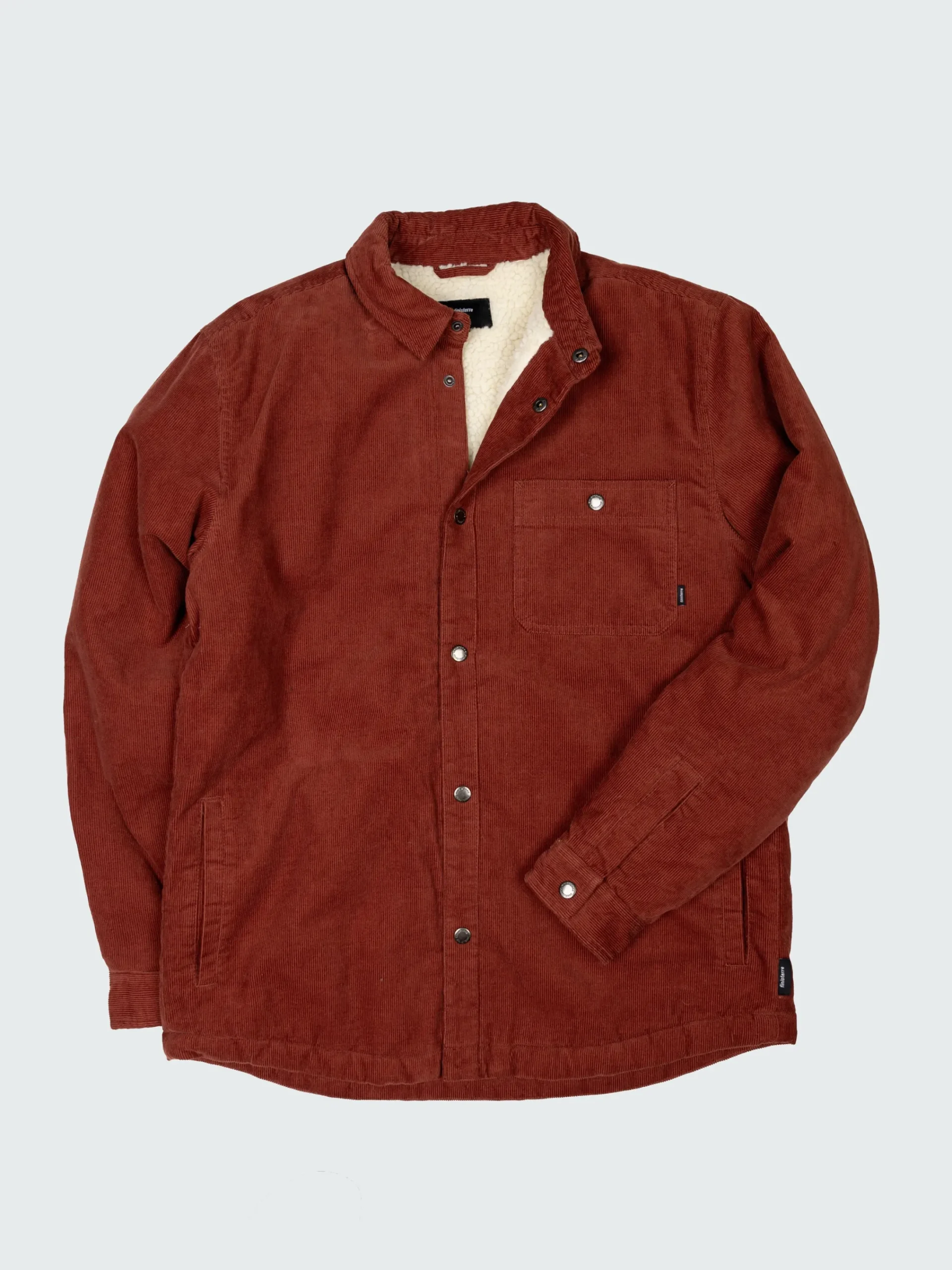 Discount Finisterre Men's Rigger Fleece Lined Jacket DarkRosewood