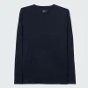 New Finisterre Men's Seeker Merino Long Sleeve T-Shirt Navy