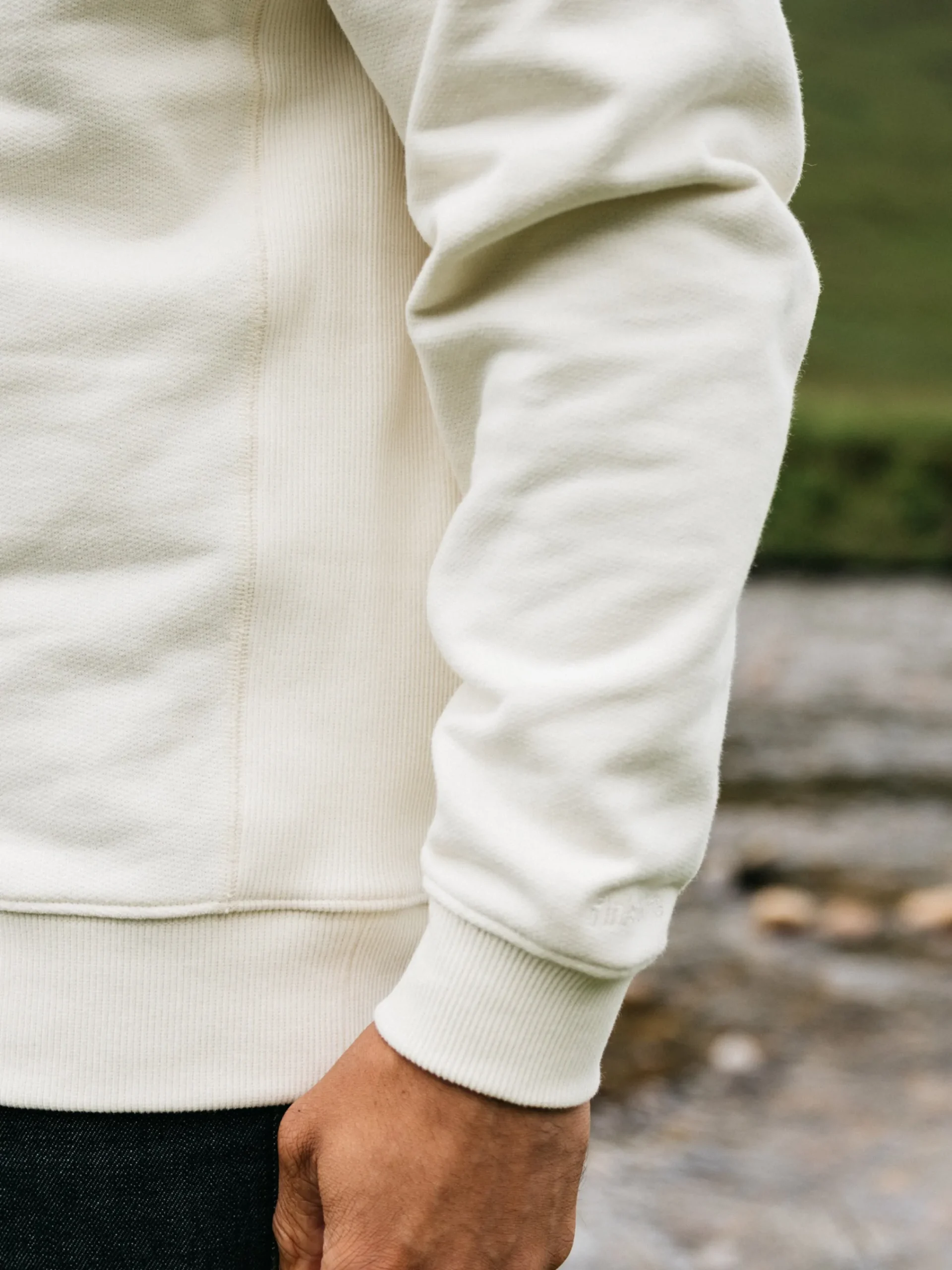 Clearance Finisterre Men's Serpentine Sweatshirt Ecru