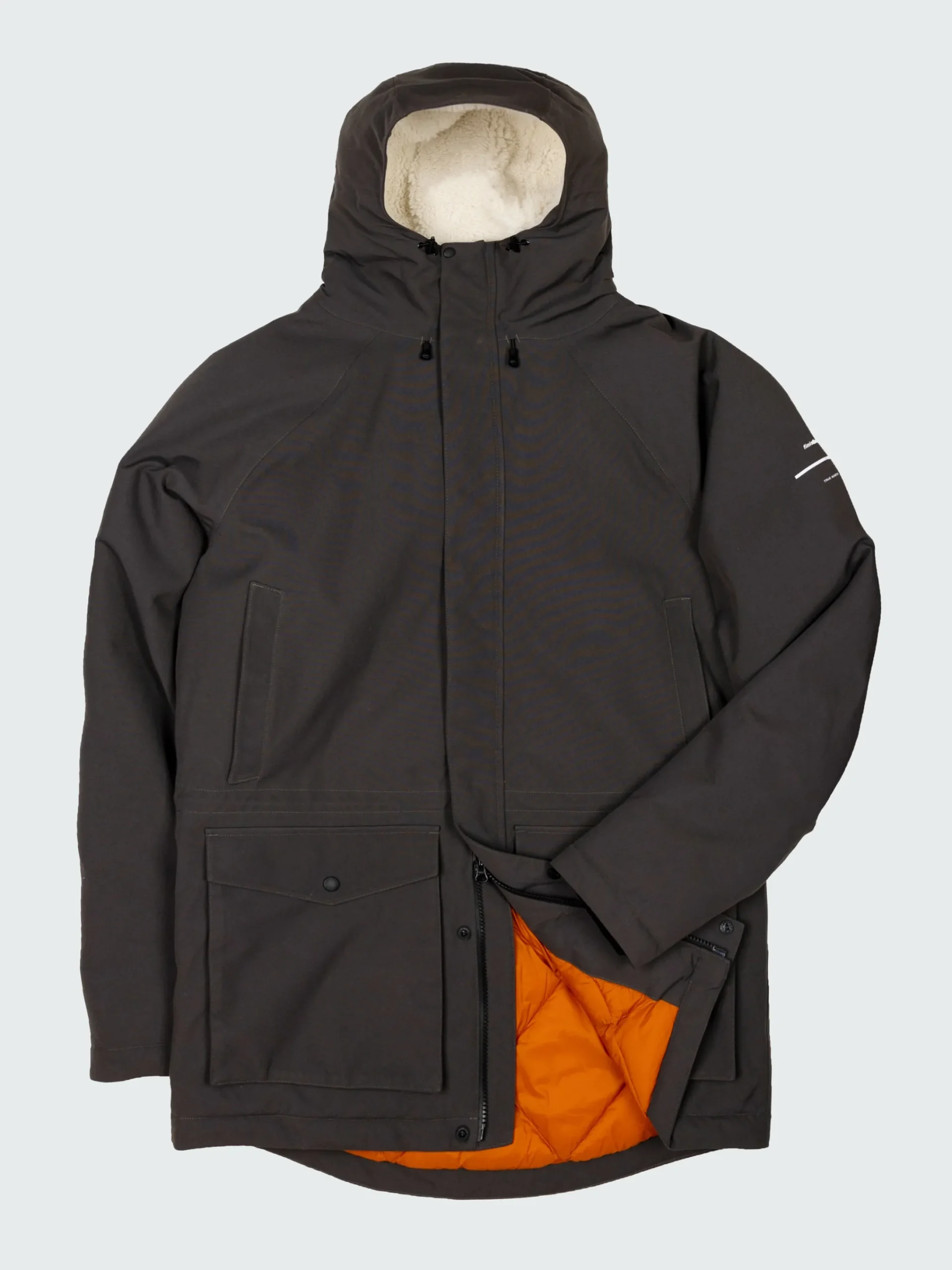 Outlet Finisterre Men's Vellus Parka Jacket Raven