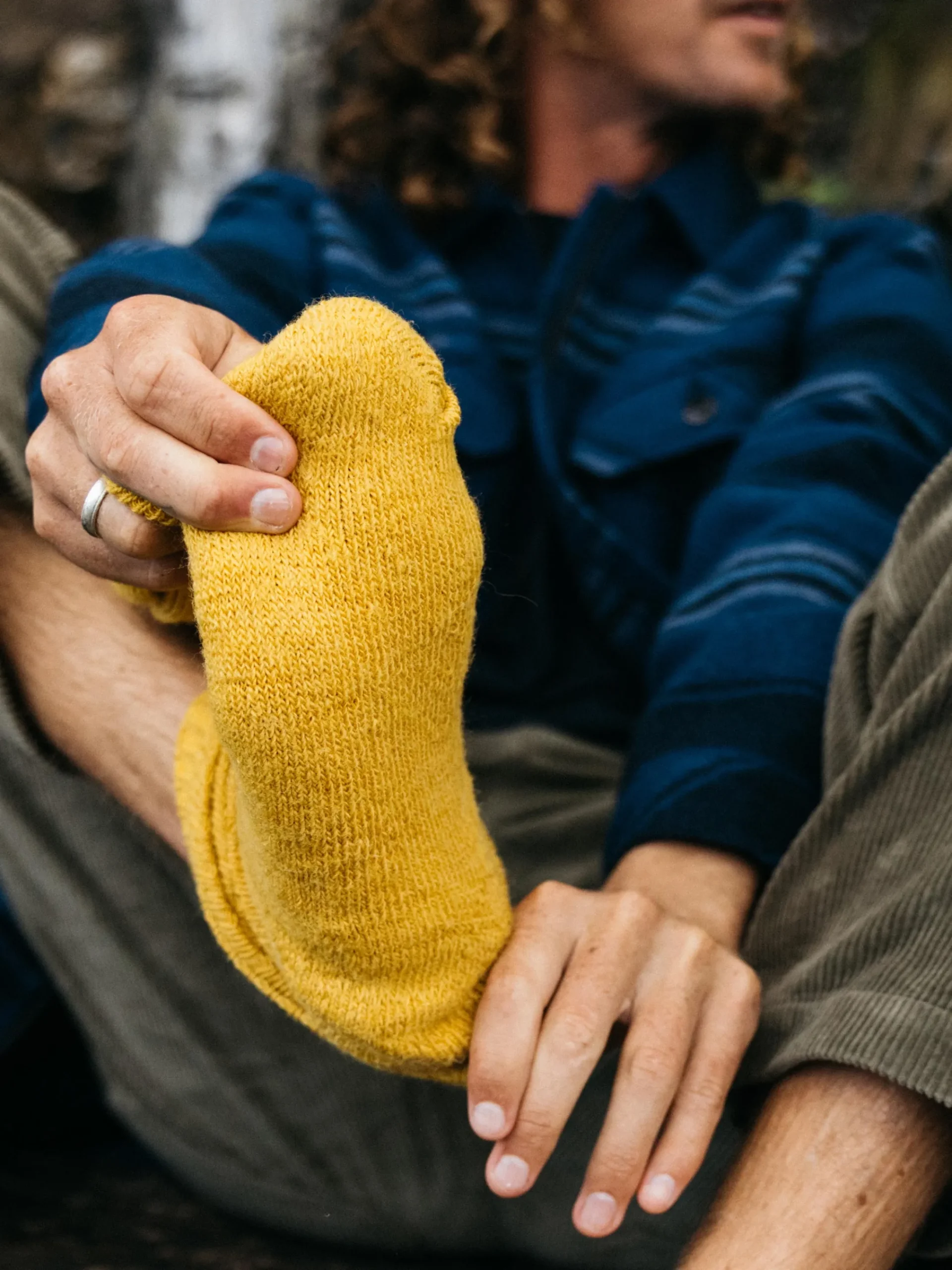 Cheap Finisterre Ribbed Sock Beeswax