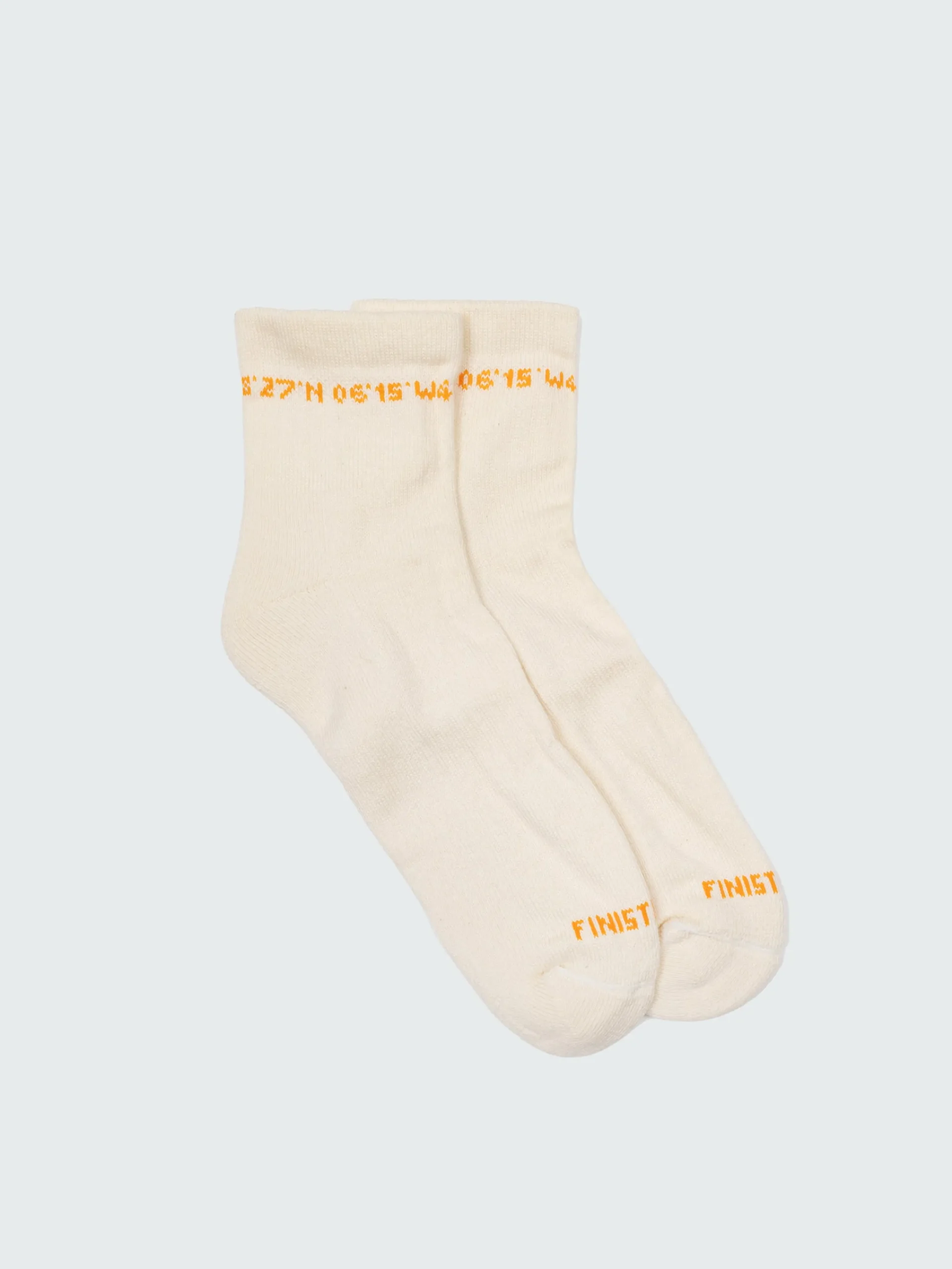 Clearance Finisterre Rossby Ankle Sports Sock Ecru/Flame