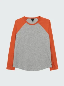 Flash Sale Finisterre Women's Bailey Long Sleeve T-Shirt GreyMarl/RedRust
